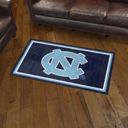 North Carolina Tar Heels Area Rug - 3' x 5' Mascot Nylon