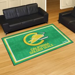 California Golden Seals Retro Moscot Area Rug - 5' x 8' Nylon