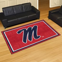 Ole Miss Rebels Area Rug - 5' x 8' Nylon