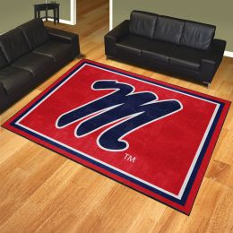 Ole Miss Rebels Area Rug - 8' x 10' Mascot Nylon