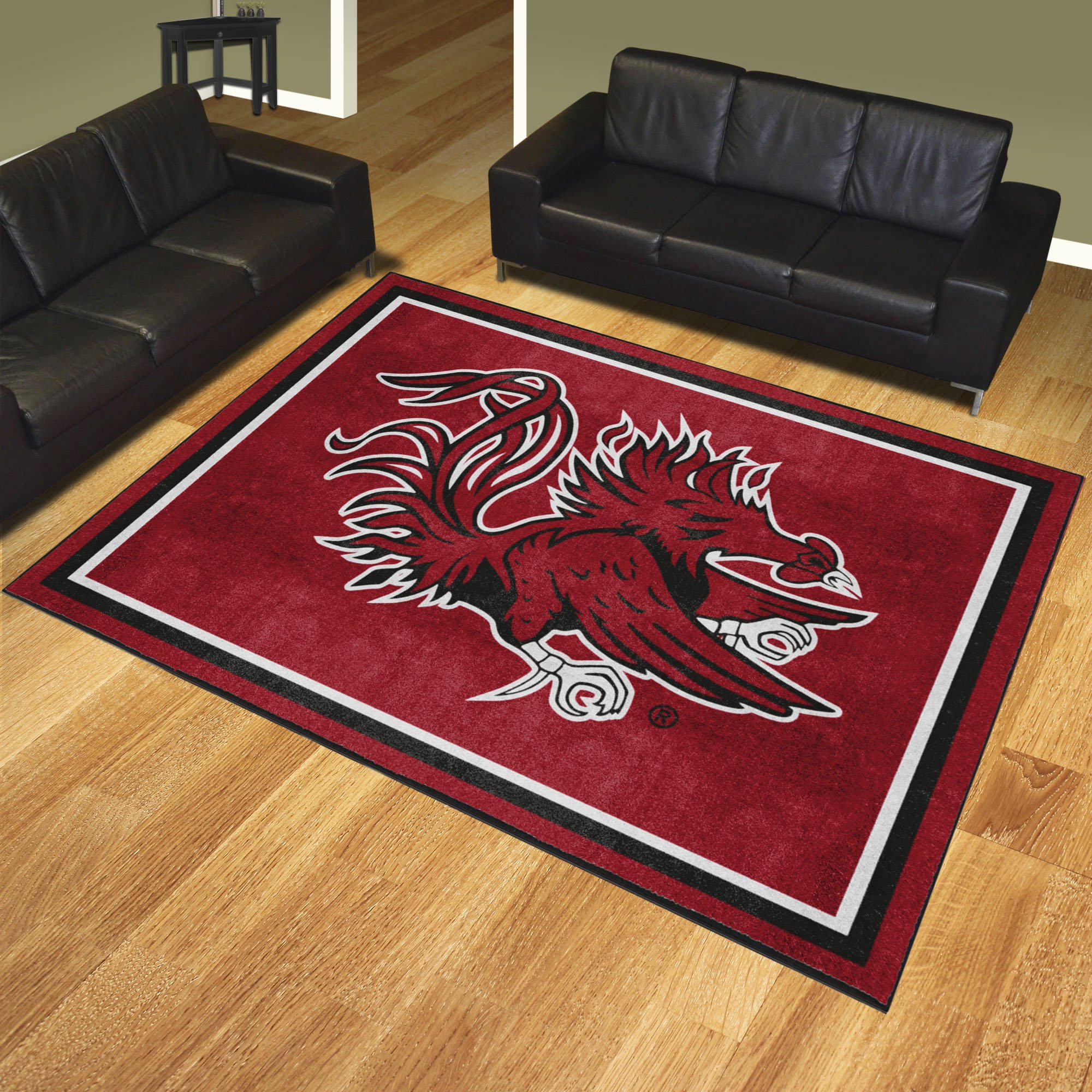 South Carolina Gamecocks Area Rug 8' x 10' Mascot Nylon