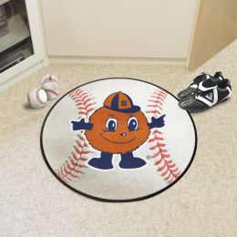 Syracuse Orange Logo Baseball Shaped Area Rug