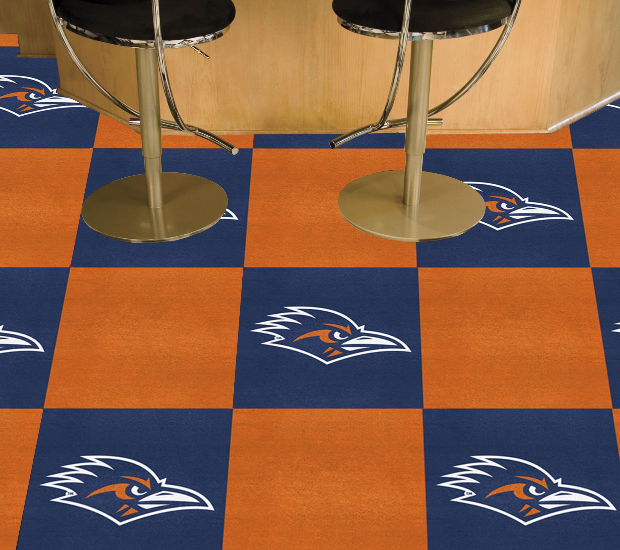 UTSA Roadrunners Team Carpet Tiles - 45 sq ft