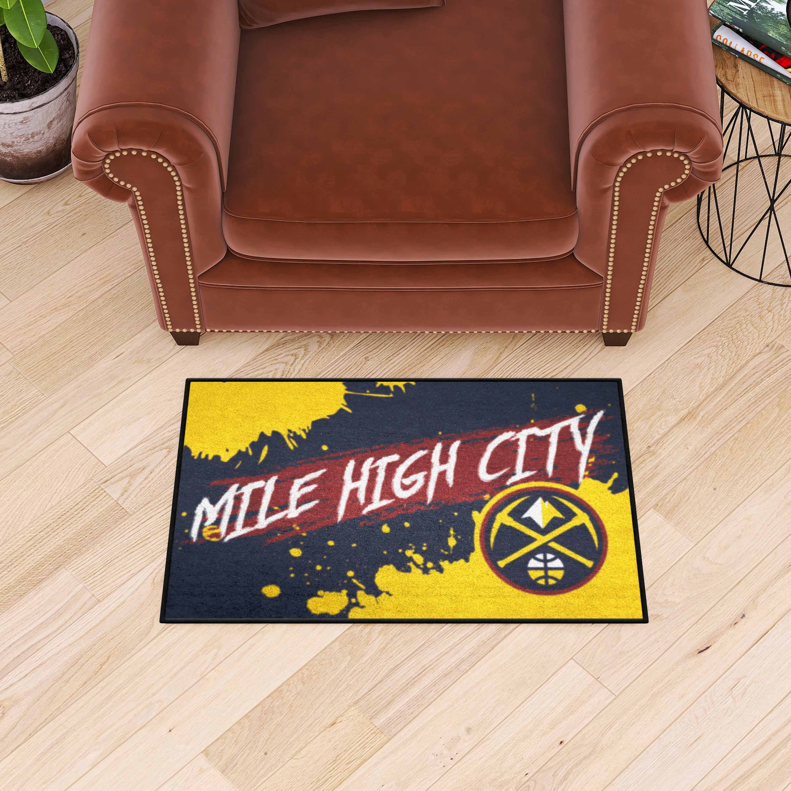 Denver Nuggets Starter Mat Slogan 19 x 30