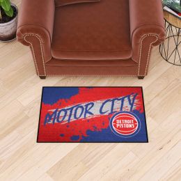 Detroit Pistons Starter Mat Slogan - 19 x 30