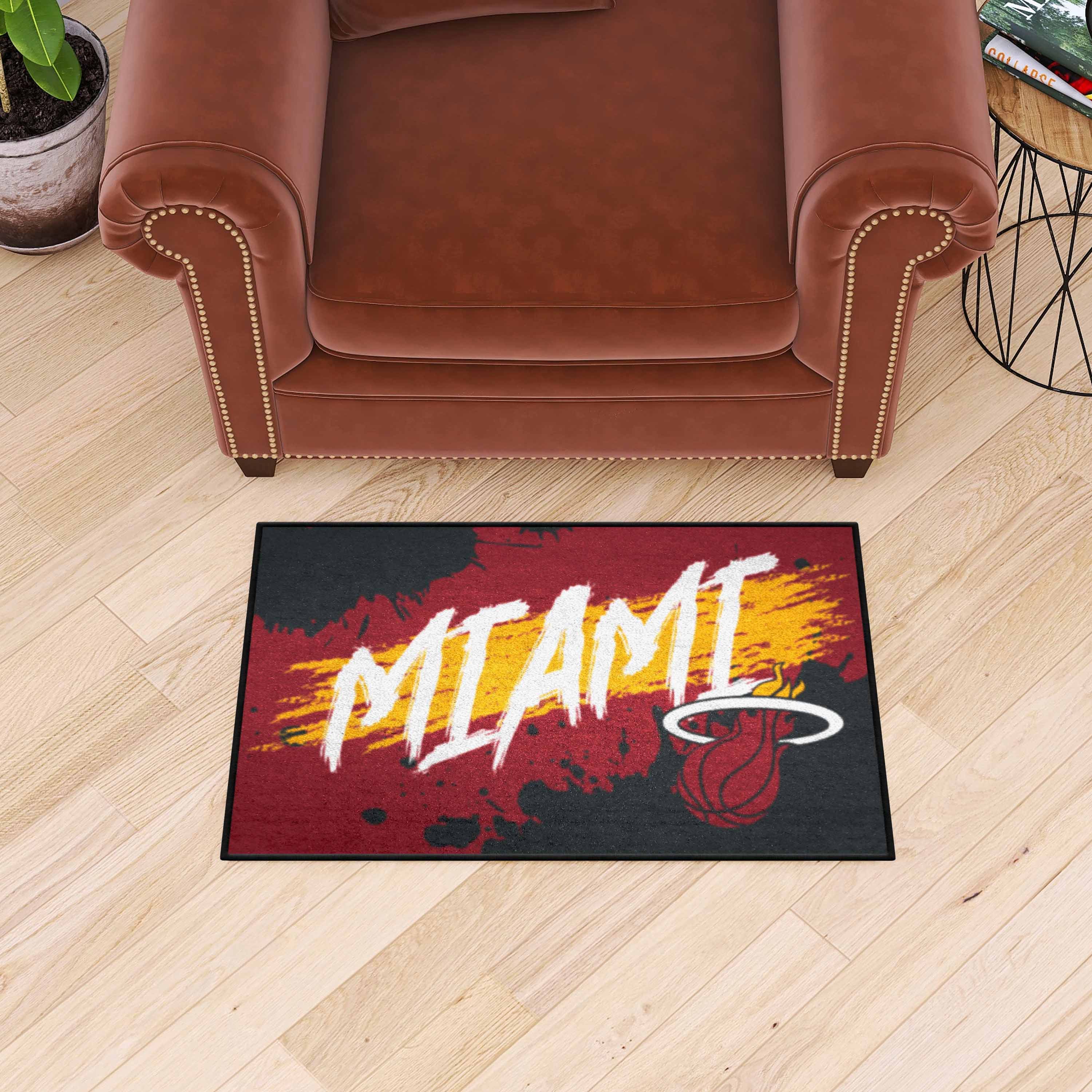 Miami Heat Starter Mat Slogan - 19 x 30