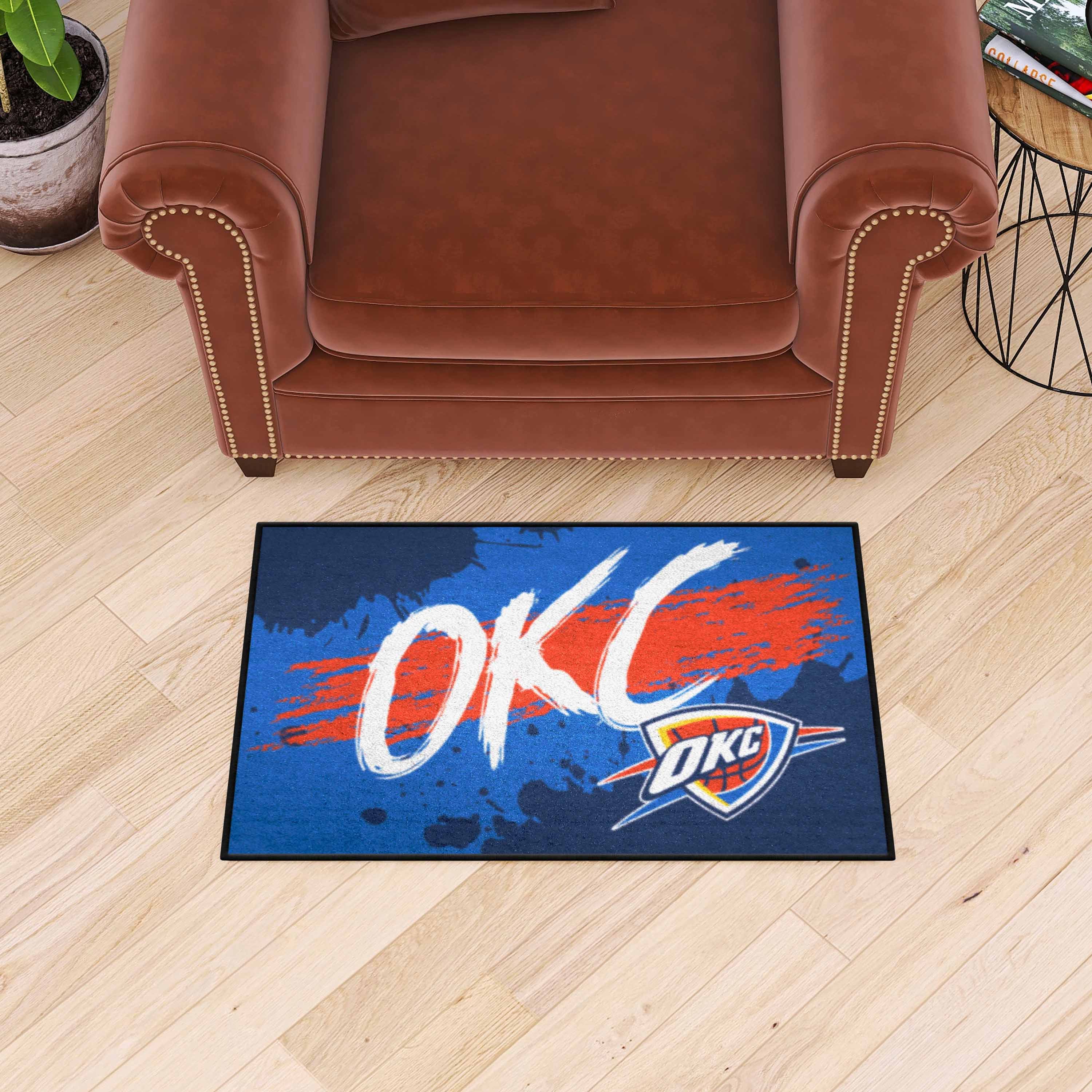 Oklahoma City Thunder Starter Mat Slogan - 19 x 30