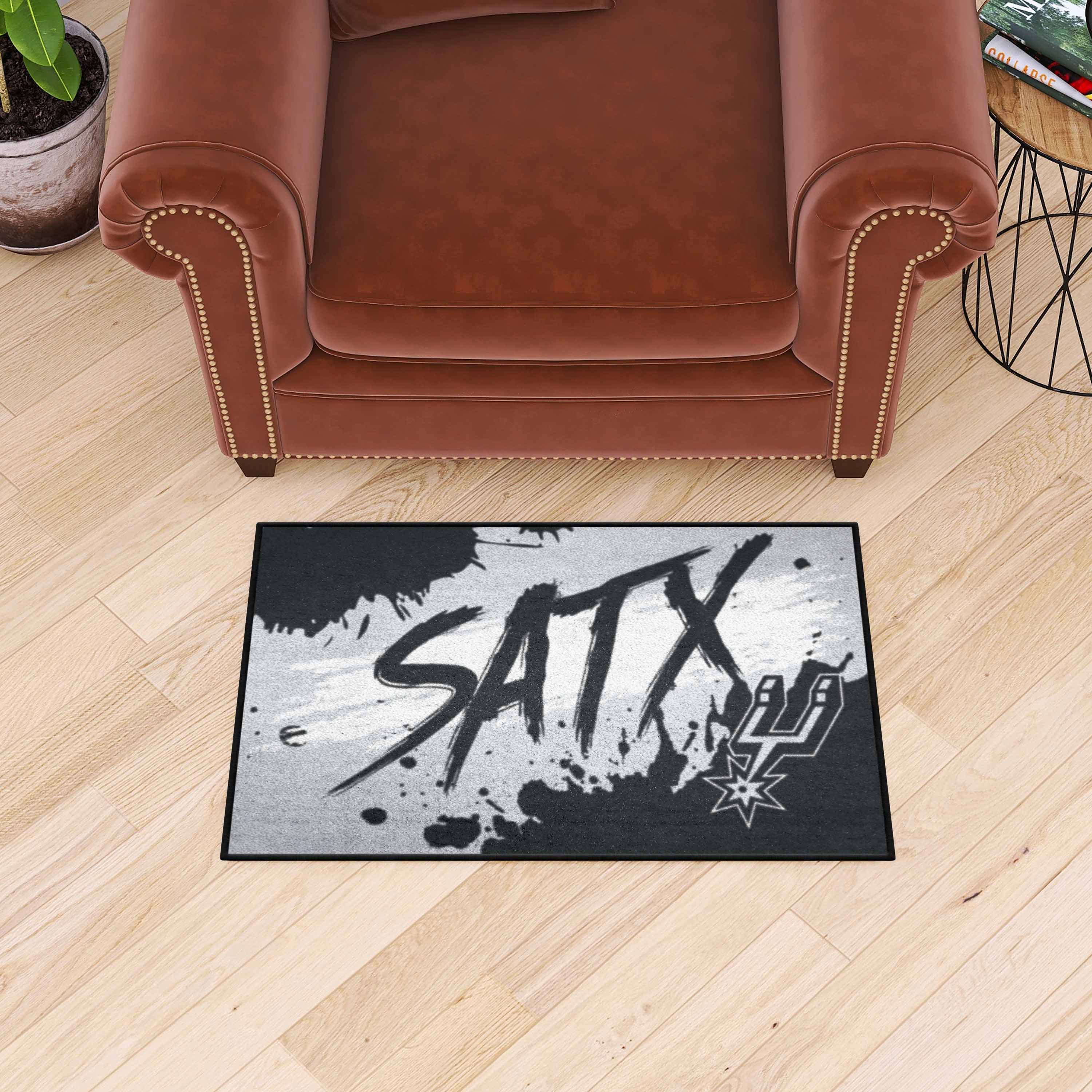 San Antonio Spurs Starter Mat Slogan - 19 x 30