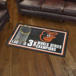 Baltimore Orioles Area Rug - Dynasty 3' x 5' Nylon