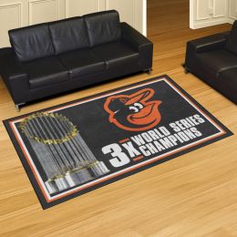 Baltimore Orioles Area Rug - Dynasty 5' x 8' Nylon