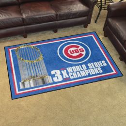 Chicago Cubs Area Rug - Dynasty 4' x 6' Nylon