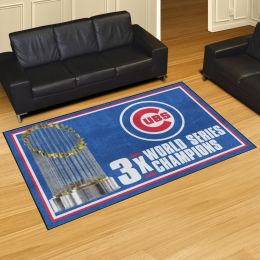 Chicago Cubs Area Rug - Dynasty 5' x 8' Nylon