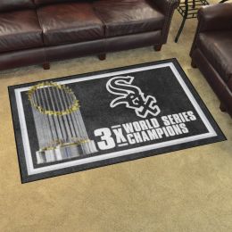 Chicago White Sox Area Rug - Dynasty 4' x 6' Nylon