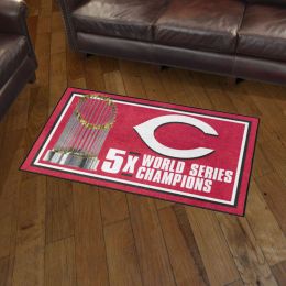 Cincinnati Reds Area Rug - Dynasty 3' x 5' Nylon