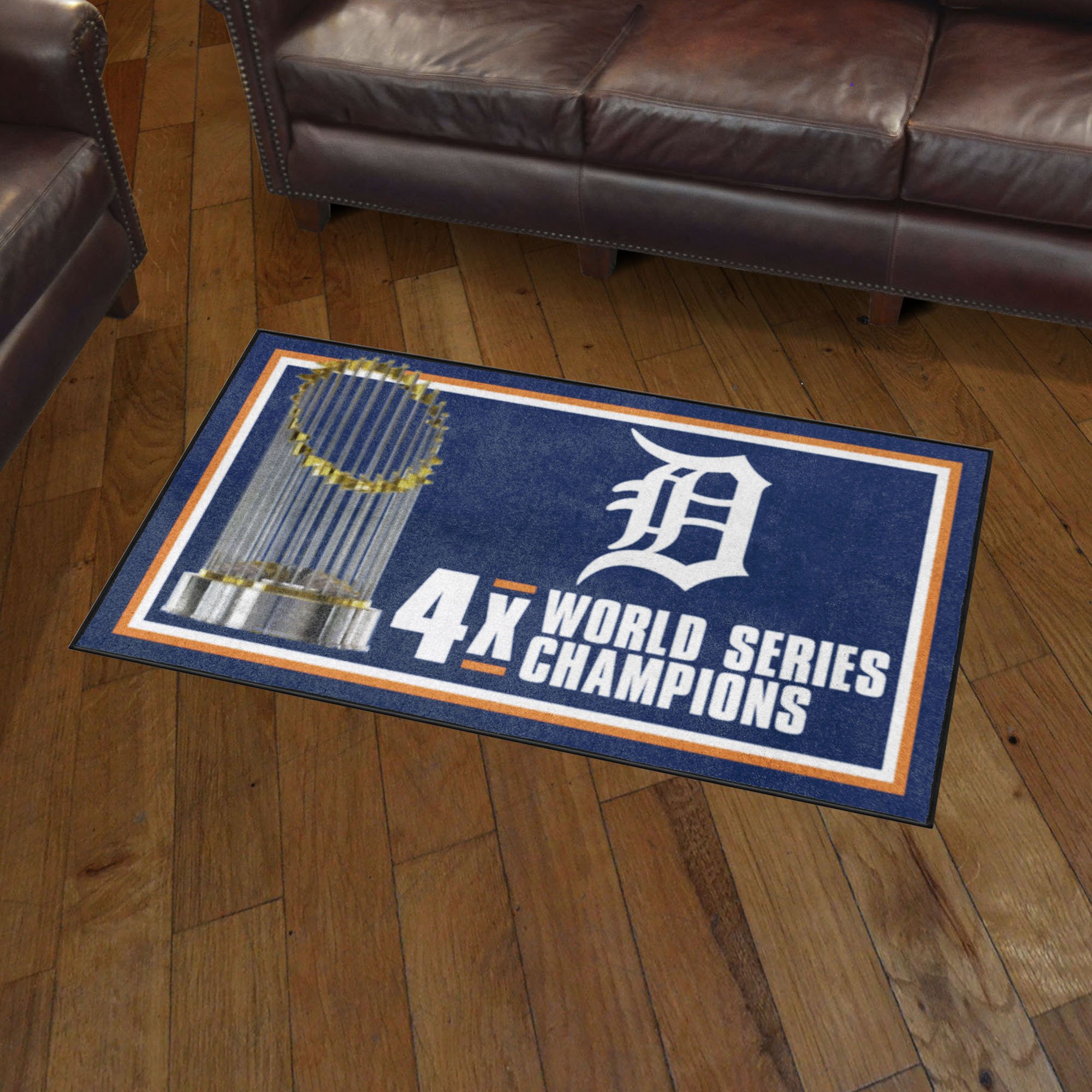 Detroit Tigers Area Rug Dynasty 3' x 5' Nylon