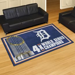 Detroit Tigers Area Rug - Dynasty 5' x 8' Nylon