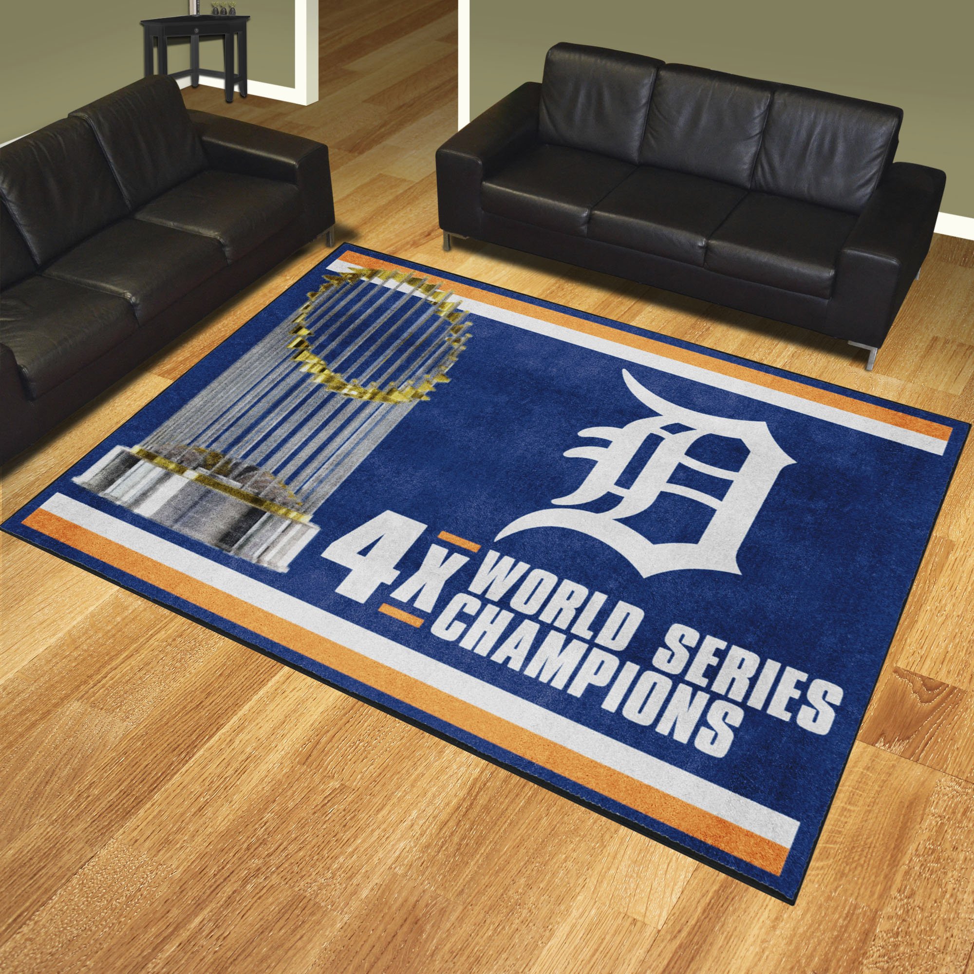 Detroit Tigers Area Rug Dynasty 8' x 10' Nylon