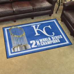 Kansas City Royals Area Rug - Dynasty 4' x 6' Nylon