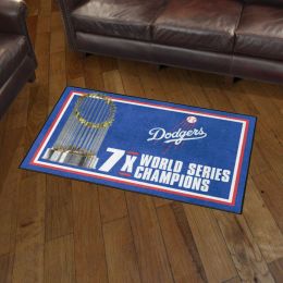 Los Angeles Dodgers Area Rug - Dynasty 3' x 5' Nylon