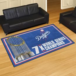 Los Angeles Dodgers Area Rug - Dynasty 5' x 8' Nylon