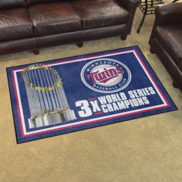 Minnesota Twins Area Rug - Dynasty 4' x 6' Nylon