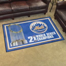 New York Mets Area Rug - Dynasty 4' x 6' Nylon