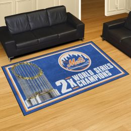 New York Mets Area Rug - Dynasty 5' x 8' Nylon