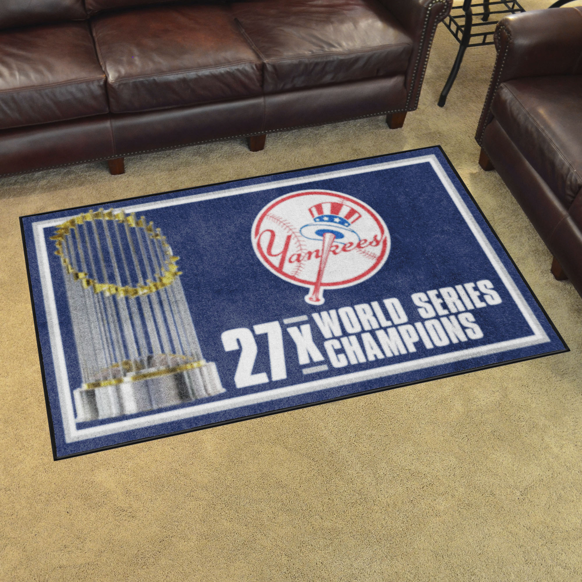 New York Yankees Area Rug - Dynasty 4' x 6' Nylon