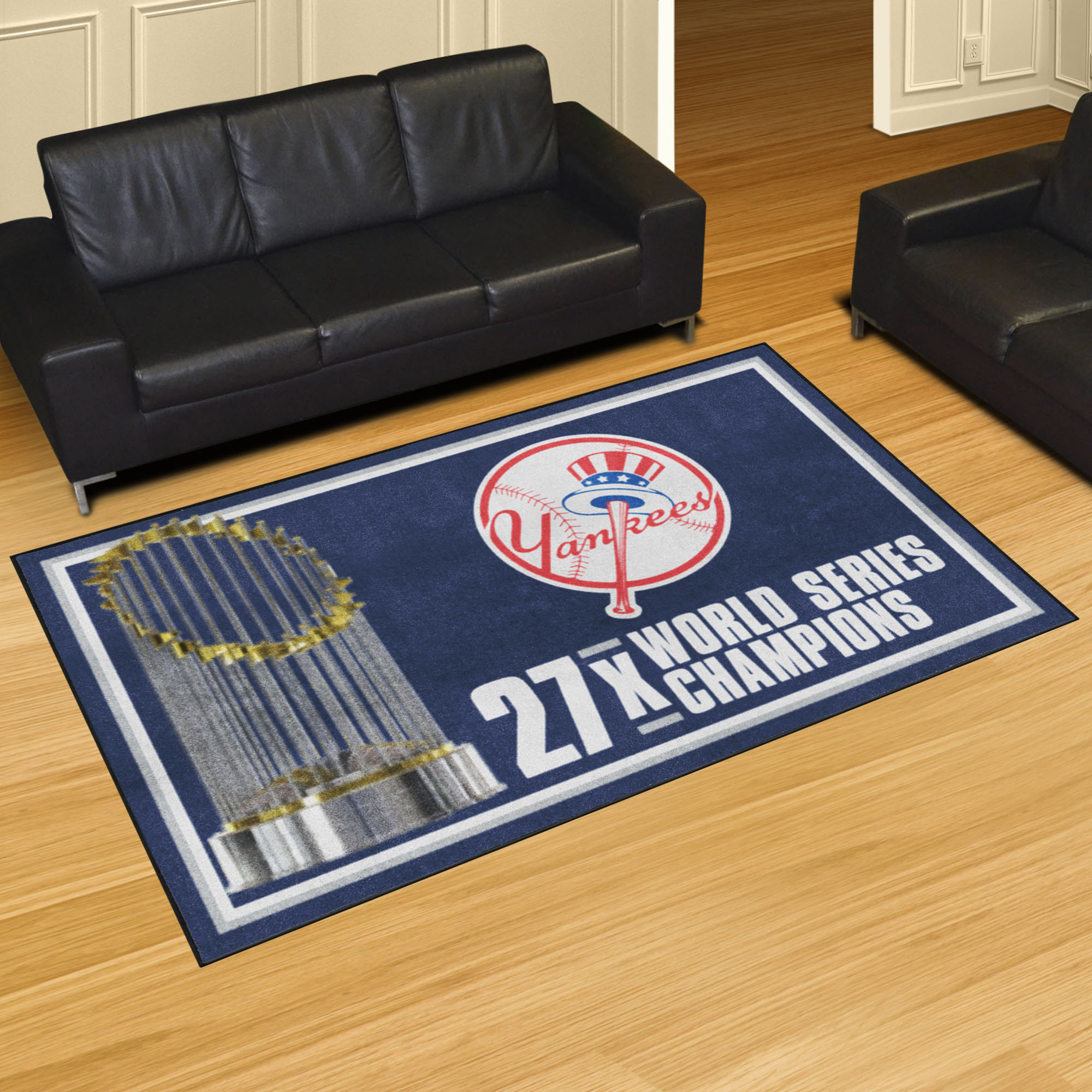 New York Yankees Area Rug - Dynasty 5' x 8' Nylon
