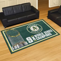 Oakland Athletics Area Rug - Dynasty 5' x 8' Nylon