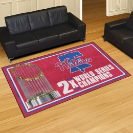 Philadelphia Phillies Area Rug - Dynasty 5' x 8' Nylon