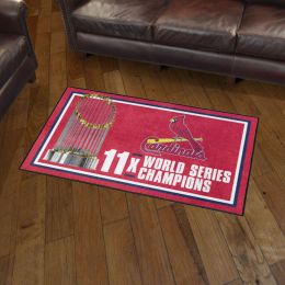 St. Louis Cardinals Area Rug - Dynasty 3' x 5' Nylon