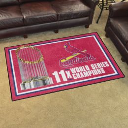 St. Louis Cardinals Area Rug - Dynasty 4' x 6' Nylon