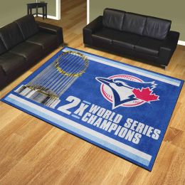 Toronto Blue Jays Area Rug - Dynasty 8' x 10' Nylon