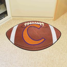 Clemson Tigers Alt Logo Football Shaped Area Rug