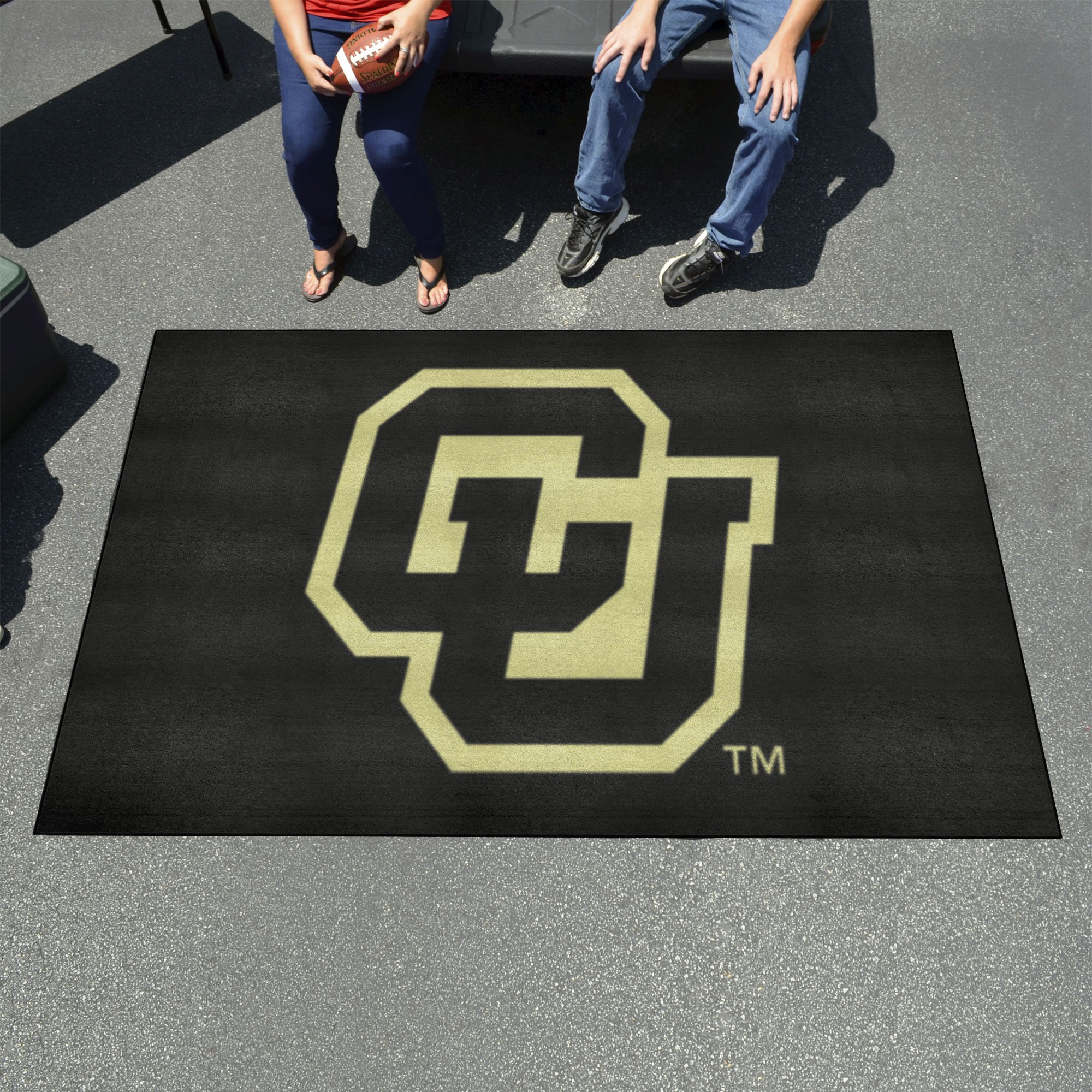 Colorado Buffaloes Helmet Logo Starter Doormat 19 x 30