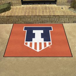 Illinois Illini Wordmark All-Star Mat - 34 x 44.5