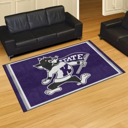 Kansas State Wildcats Area Rug - 5' x 8' Mascot Logo Nylon