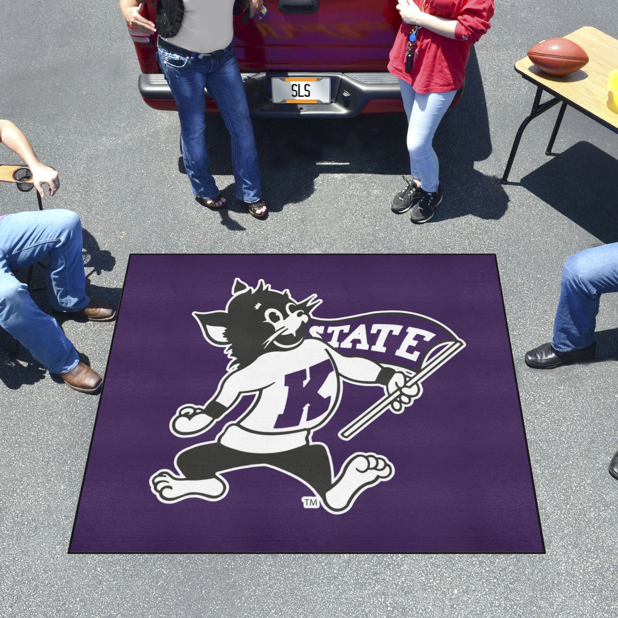 Kansas State Wildcats Mascot Logo Tailgater Mat - 60 x 72