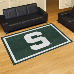 Michigan State Spartans Area Rug - 5' x 8' Alt Logo Nylon