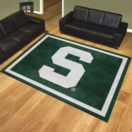 Michigan State Spartans Area Rug - 8' x 10'  Alt Logo Nylon