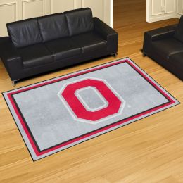 Ohio State Buckeyes Area Rug - 5' x 8' Logo Nylon