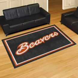 Oregon State Beavers Area Rug - 5' x 8' Alt Logo Nylon