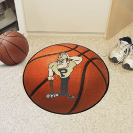 Purdue Boilermakers Mascot Basketball Shaped Area Rug