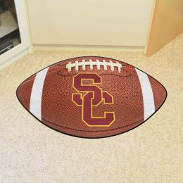 Southern California Trojans Alt Logo Football Shaped Area Rug