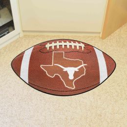 Texas Longhorns Alt Logo Football Shaped Area Rug