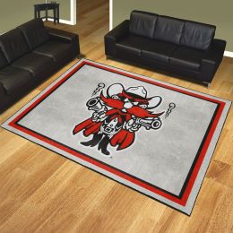 Texas Tech Red Raiders Area Rug - 8' x 10'  Alt Red Logo Nylon