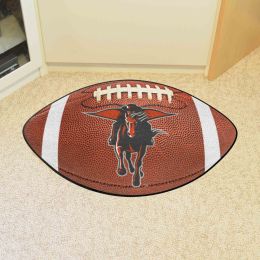 Texas Tech Red Raiders Alt Logo Football Shaped Area Rug