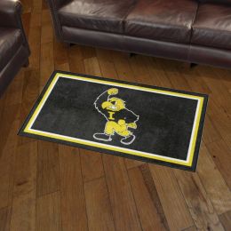 Iowa Hawkeyes Area Rug - 3' x 5' Mascot Logo Nylon