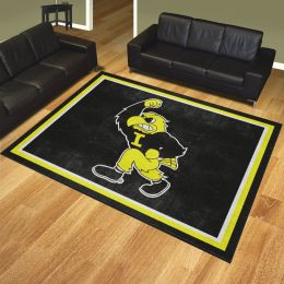 Iowa Hawkeyes Area Rug - 8' x 10' Mascot Logo Nylon